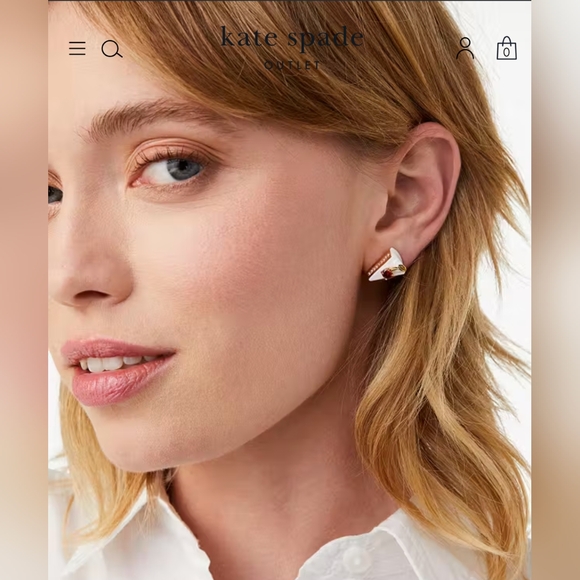 Kate Spade New York Pastry 🍰 🎂 🍰 🎂 Shop Cake Slice Studs - Picture 8 of 16